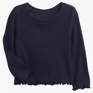 **New with tags** GAP Girls' Ribbed Knit Tee T-Shirt